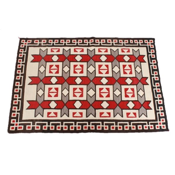 Navajo Ganado Hubbell Trading Post Rug c. 1930s