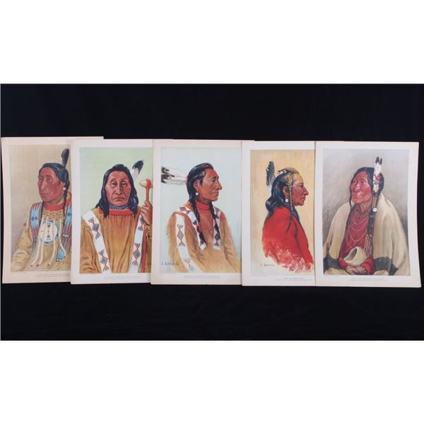 Blackfoot Indian Prints By J. Scheuerle 1914