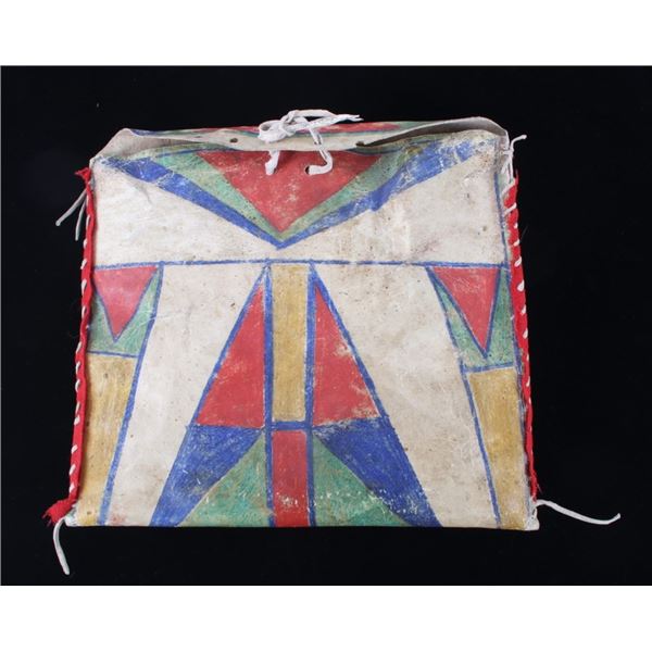 C. 1870 Crow Polychrome Parfleche Envelope