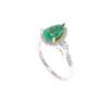 Image 2 : Natural Emerald Diamond & 18k Two Tone Gold Ring