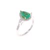 Image 8 : Natural Emerald Diamond & 18k Two Tone Gold Ring