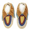 Image 1 : Delaware Beaded Hide Child's Moccasins c. 1870