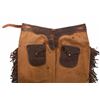 Image 2 : Western Cowboy Canvas Shot Gun Chaps c. 1940's