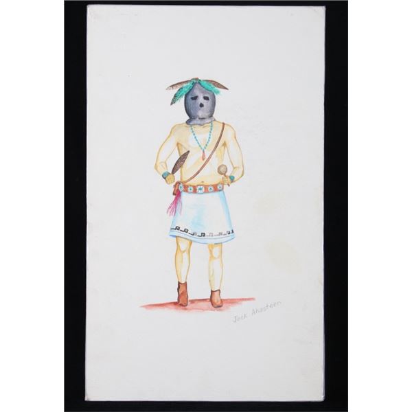 Navajo Jack Ahasteen Kachina Man Painting