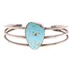 Image 1 : Navajo Sterling Silver & Turquoise Bracelet