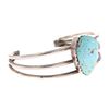 Image 2 : Navajo Sterling Silver & Turquoise Bracelet