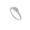 Image 2 : Opulent Diamond 18k White Gold Unity Ring