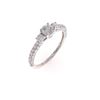 Image 8 : Opulent Diamond 18k White Gold Unity Ring