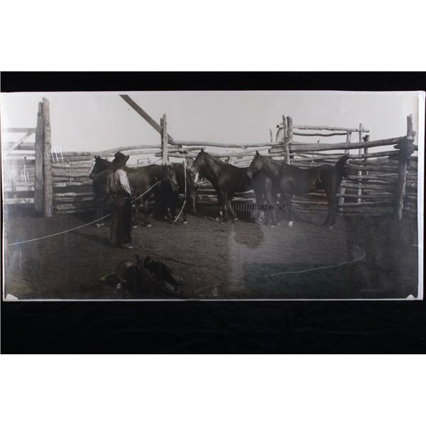 1930 Large Original Montana Cowboy Photograph