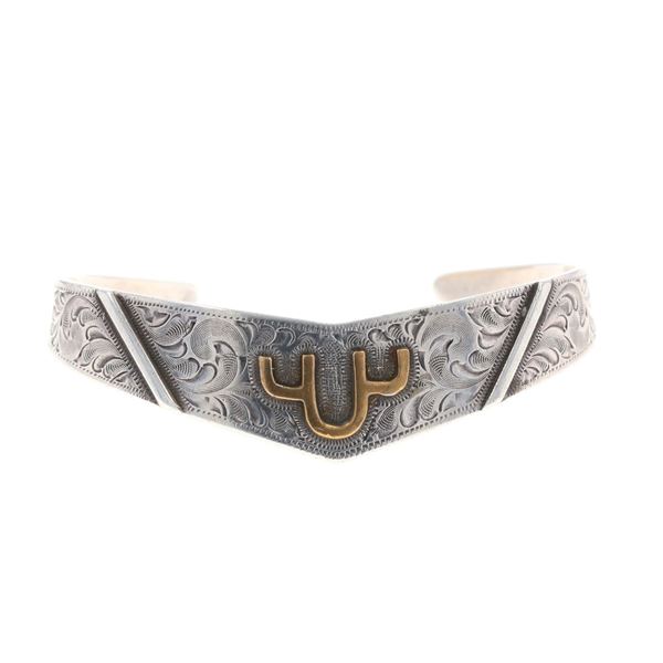 Montanan Arne Esp Silver Cuff With Brass Brand