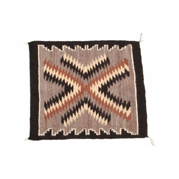 Navajo Crystal Eye Dazzler Mohair Rug c. 1930's