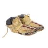 Image 2 : C. 1870 Apache Beaded & Painted Infant Moccasins