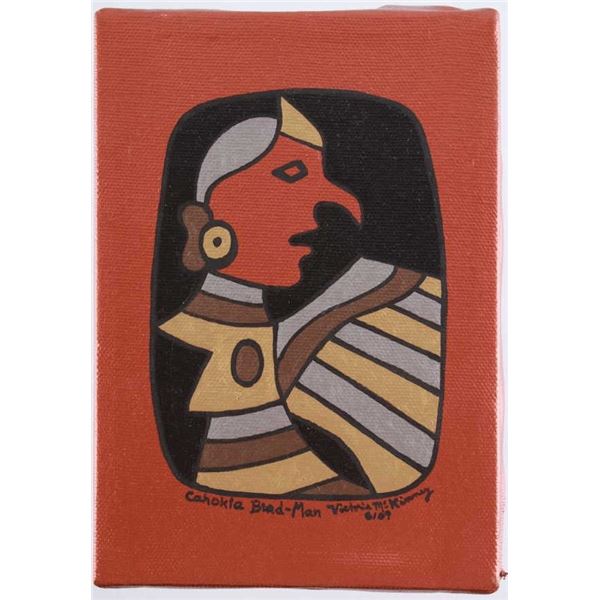 "Cahokia Bird Man" Painting By V. McKinney
