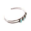 Image 10 : Navajo Turquoise Inlay Sterling Bracelet & Rings