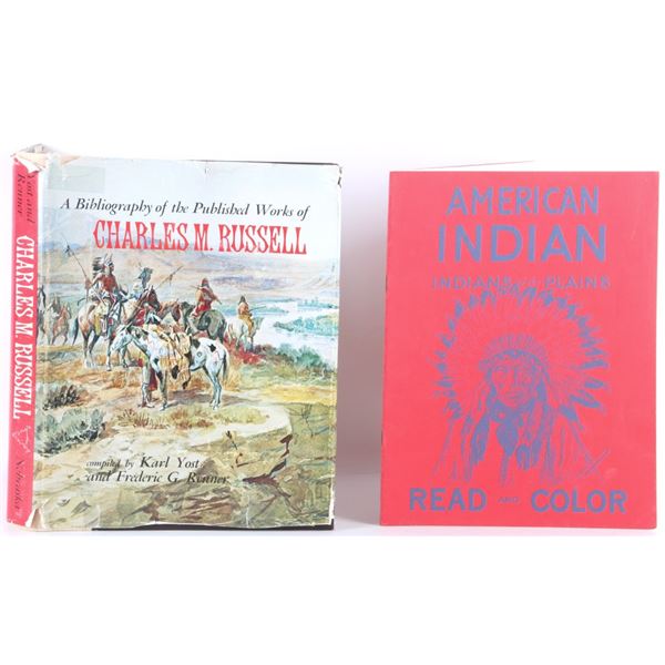 American Indian Coloring Book, CM Russell Biblio.