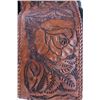 Image 8 : Tooled Leather & Hide Bag w/ Montana Elk Hide