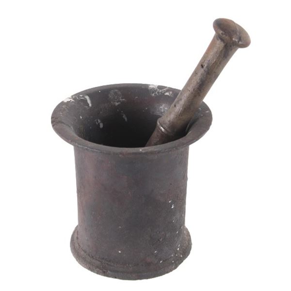 Apothecary Pharmacy Mortar & Pestle Cast Iron