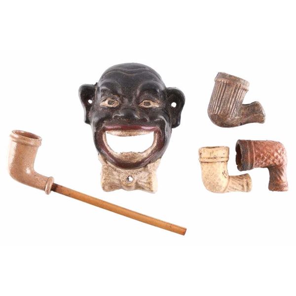 Mid 19th Century Americana Clay Tobacco Pipe Bowls