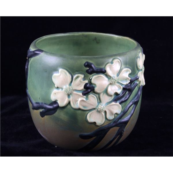Roseville Art Pottery Style Apple Blossom Bowl