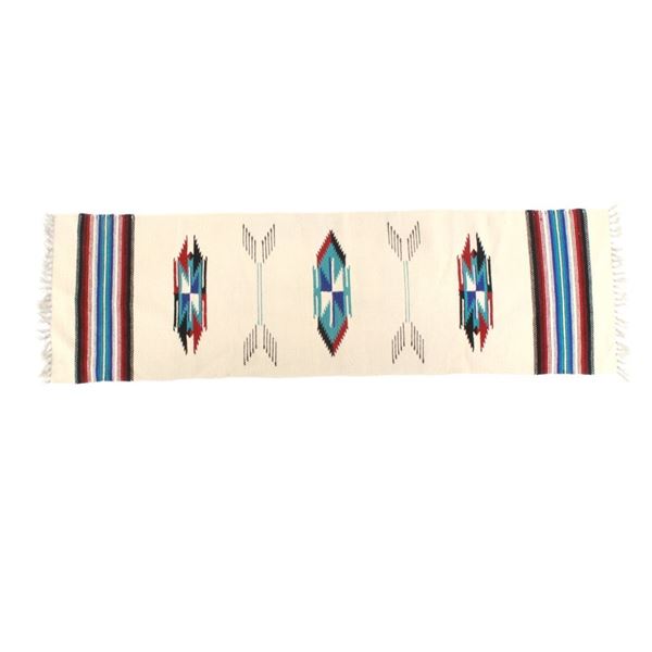 Zapotec Montanitas Saltillo Woven Runner c.1960