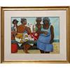 Image 1 : David Azuz, Island Women, Painting on Paper