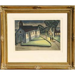 Max Arthur Cohn, Night Scene, Serigraph