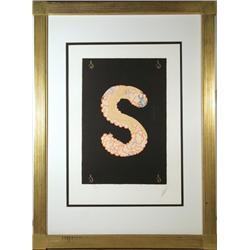 Erte, 'S' from the Alphabet Suite, Serigraph 