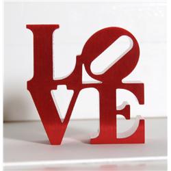 Robert Indiana, Red Love, Sculpture