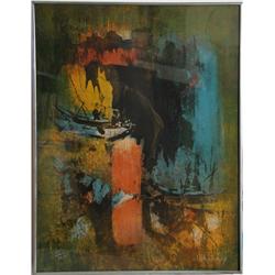 Lebadang, Abstract Vietnamese Lithograph 