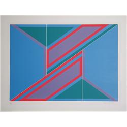 David Leverett, Op-Art Abstract Serigraph 