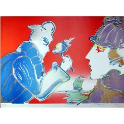 Peter Max, Giving of the Flower, Lithograph 