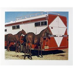 Richard McLean, Fillys with Trailer, Lithograph