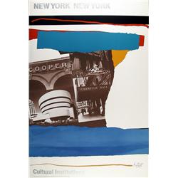 Robert Motherwell, Cultural Institutions, Poster