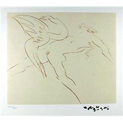 Reuben Nakian, Leda and Swan, Etching