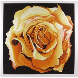 Lowell Blair Nesbitt, Yellow Rose, Silkscreen 