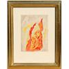 Image 1 : Abraham Rattner, Fire, Lithograph