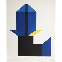 Jack Sonenberg, Castle, Op-Art Aquatint Etching 