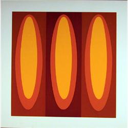 Helen Thomas, Abstract Op-Art Serigraph