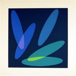 Helen Thomas, Abstract Op-Art Serigraph