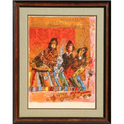 Theo Tobiasse, Le Petit Train, Lithograph 