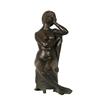 Image 1 : G. Volpe, Seated Girl, Bronze Sculpture 