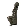 Image 2 : G. Volpe, Seated Girl, Bronze Sculpture 