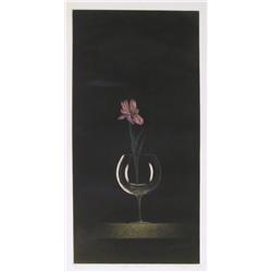 Tomoe Yokoi, Flowers in the Glass, Mezzotint 