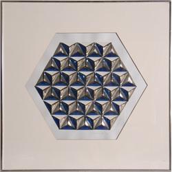 Anne Youkeles, Arctic Circle, 3-D Serigraph Collage 