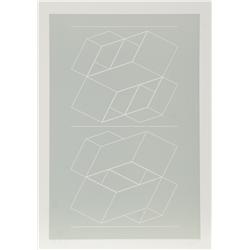 Josef Albers, W.E.G. VI, Op-Art Intaglio Etching