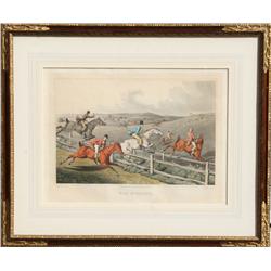 Henry Thomas Alken, Two Fox Hunting Framed Etchings