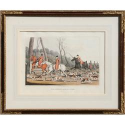 Henry Thomas Alken, Two Fox Hunting Framed Etchings