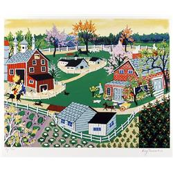 Kay Ameche, Eisenhower Farm at Gettysburg, Serigraph