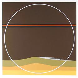 Thomas Benton, Yellow Dunes, Silkscreen