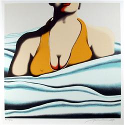 Jack Brusca, The Beach, Serigraph